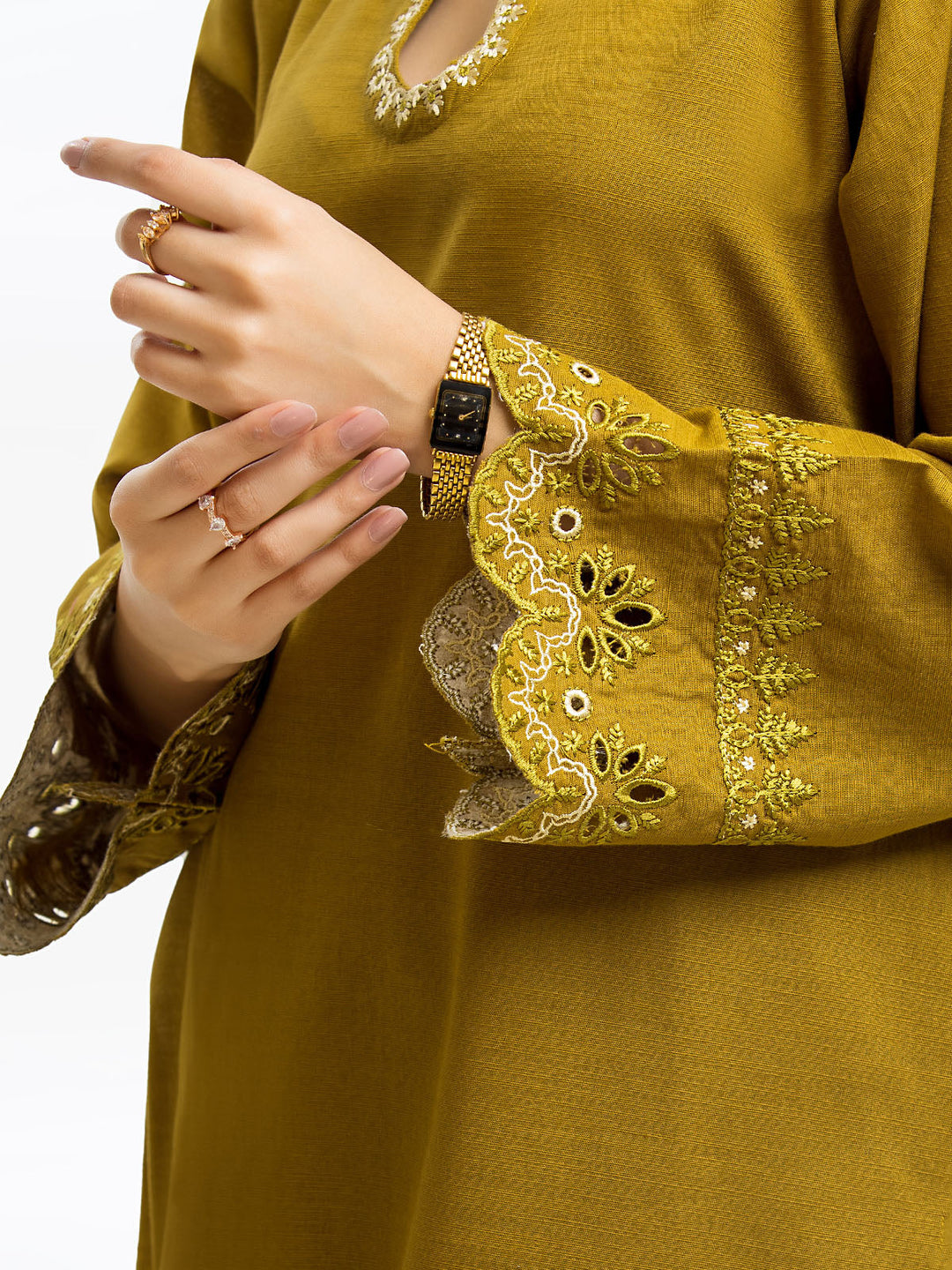 Pret 3Pc Embroidered Khaddar Suit - EWTKE23-68797-3P