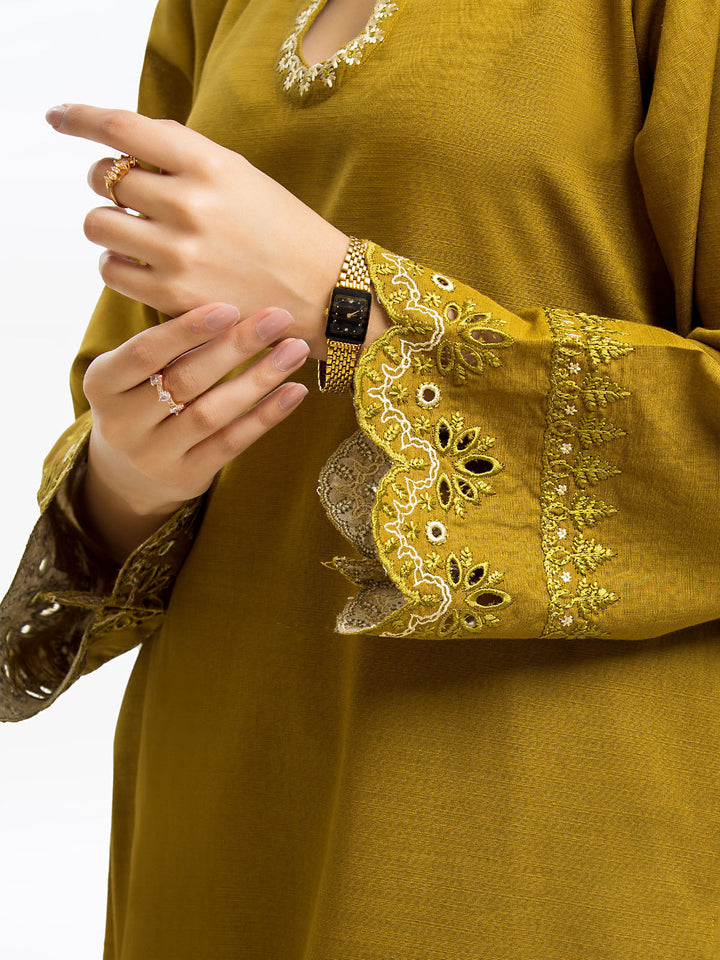 Pret 3Pc Embroidered Khaddar Suit - EWTKE23-68797-3P