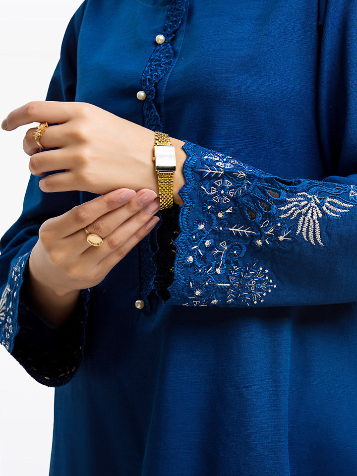 Pret 3Pc Embroidered Khaddar Suit - EWTKE23-68800-3P