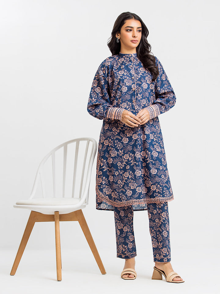 Pret 2Pc Printed Cambric Shirt Trouser - EWTKP23-69627ST