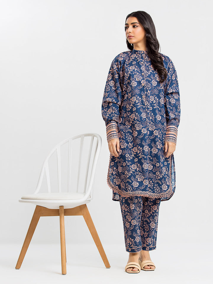 Pret 2Pc Printed Cambric Shirt Trouser - EWTKP23-69627ST