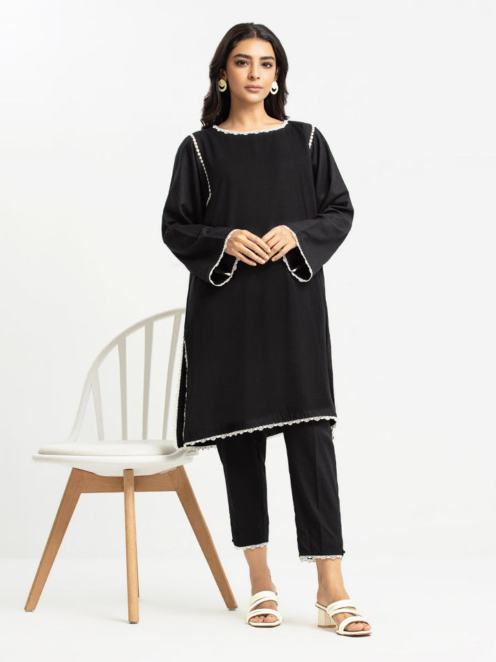 Pret 2Pc Solid Ayudia Shirt Trouser - EWTKS23-69624ST