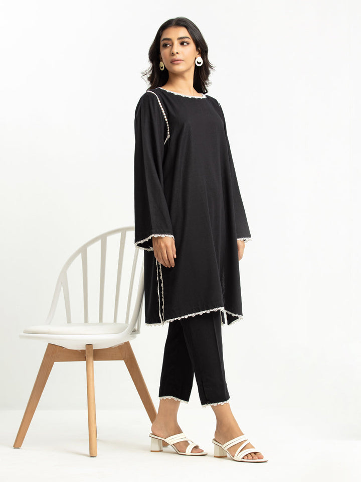 Pret 2Pc Solid Ayudia Shirt Trouser - EWTKS23-69624ST