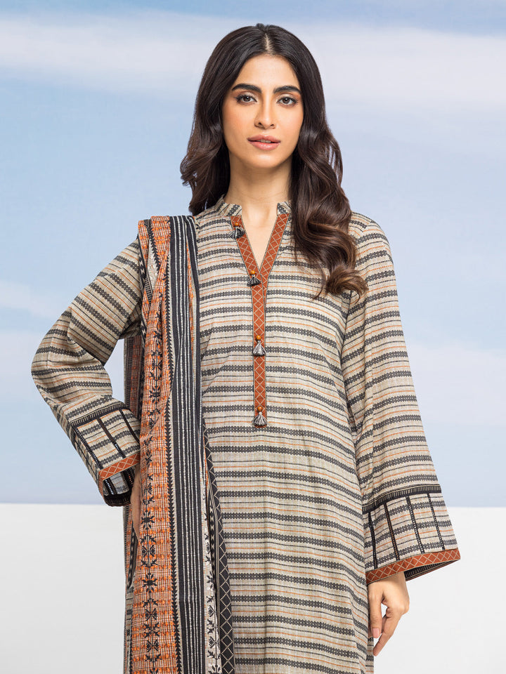 EWU24A1-28009-3P Unstitched Sage Printed Lawn 3 Piece
