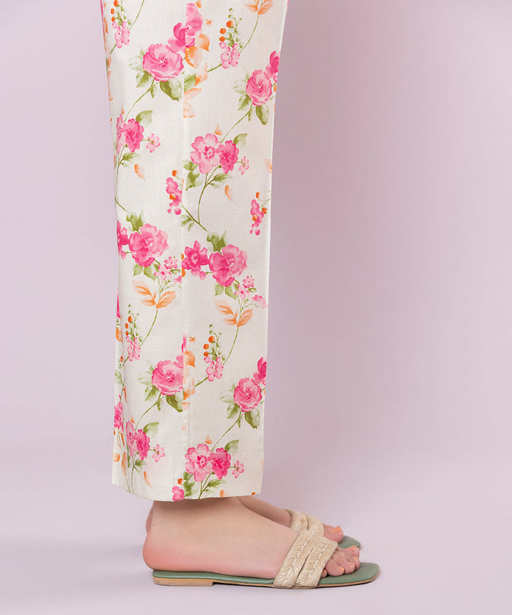 Printed Cotton Viscose Pants