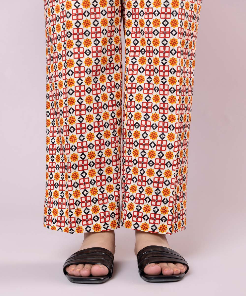 Printed Cotton Viscose Pants