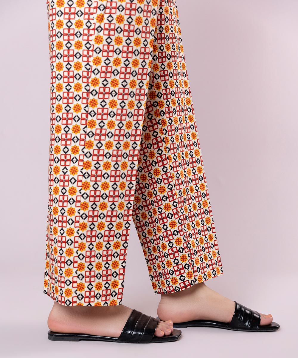 Printed Cotton Viscose Pants