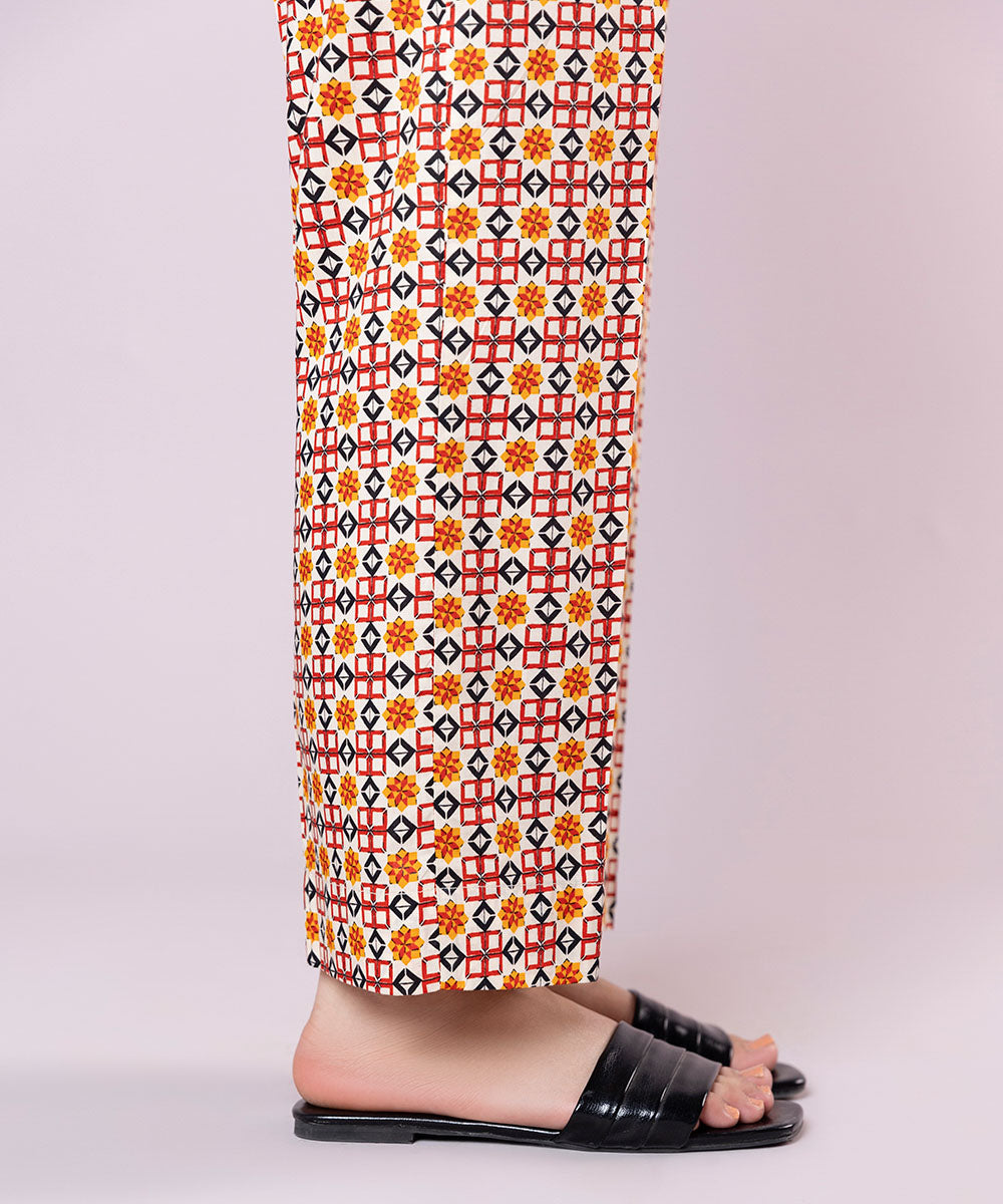 Printed Cotton Viscose Pants