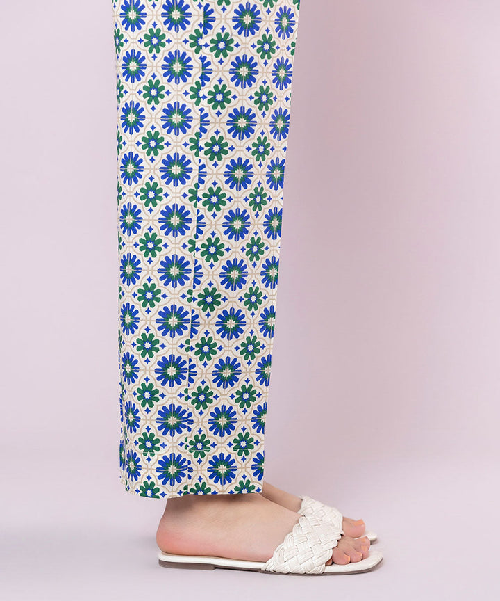 Printed Cotton Viscose Pants