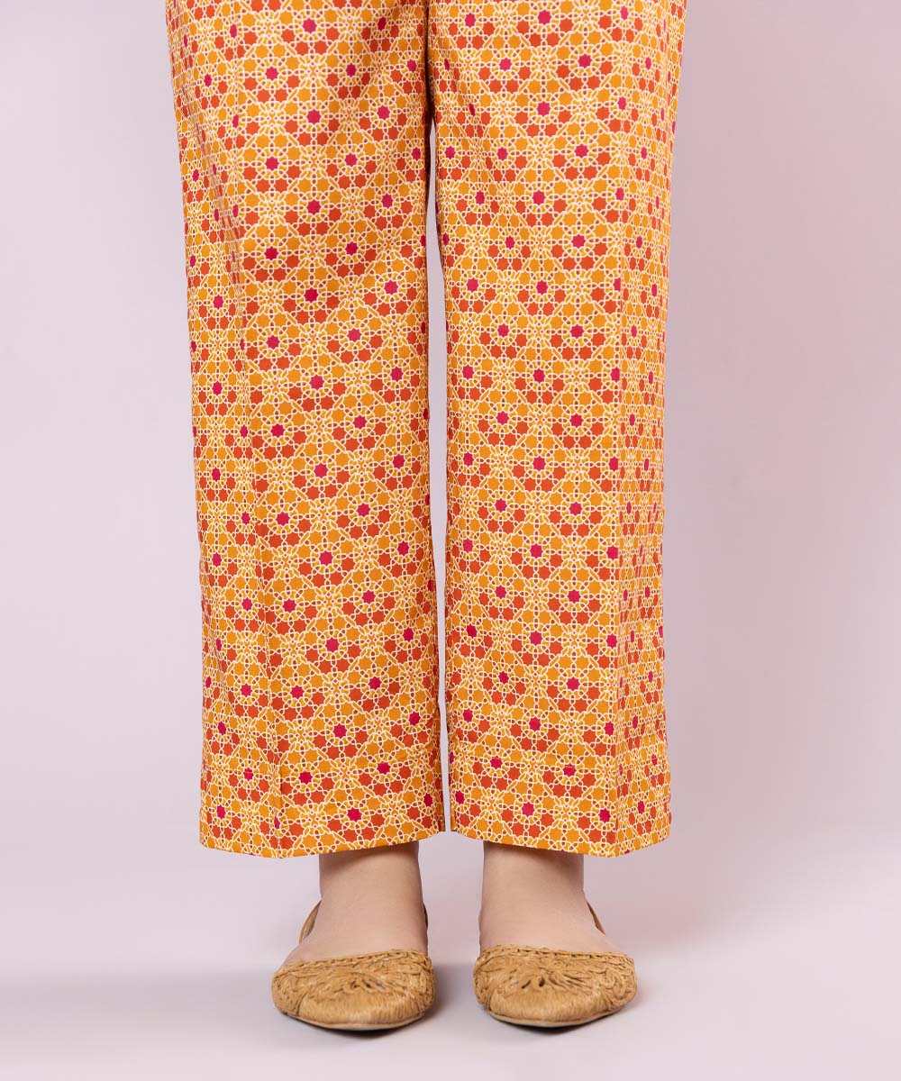 Printed Cotton Viscose Pants