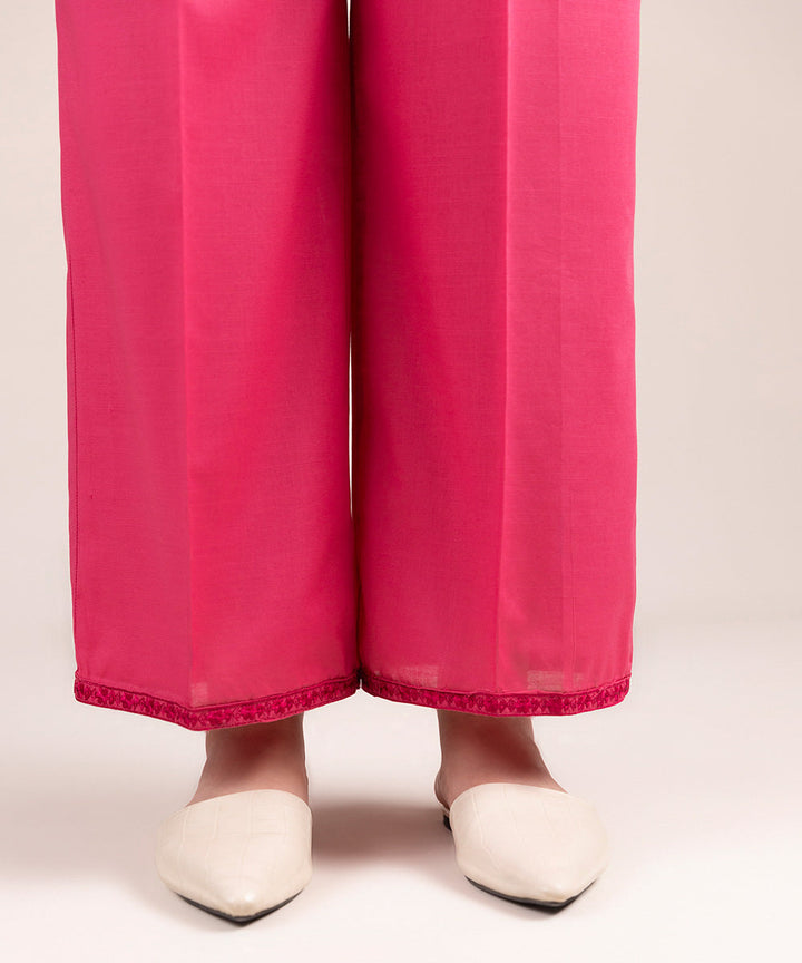 Embroidered Lawn Straight Pants