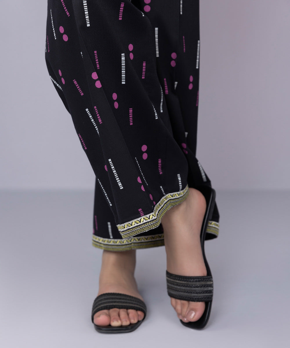 Embroidered Dobby Culottes