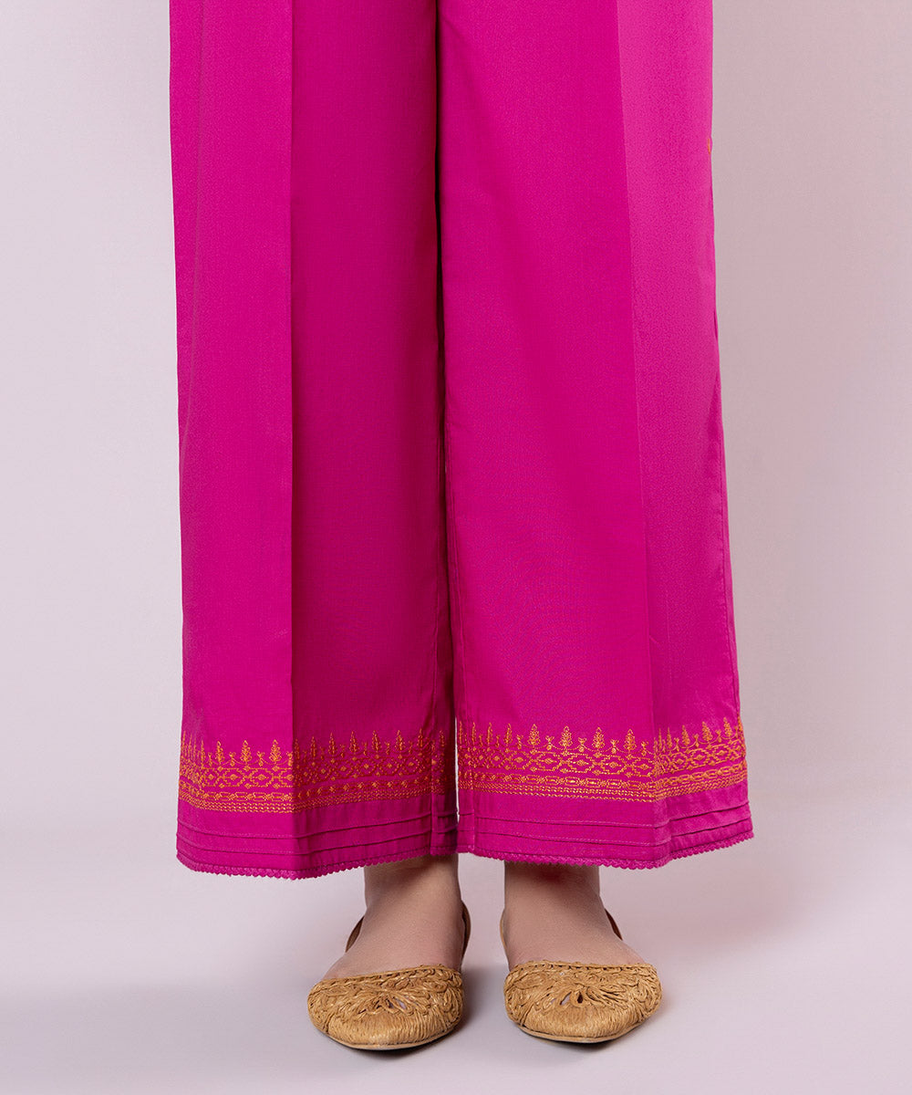 Embroidered Cambric Culottes