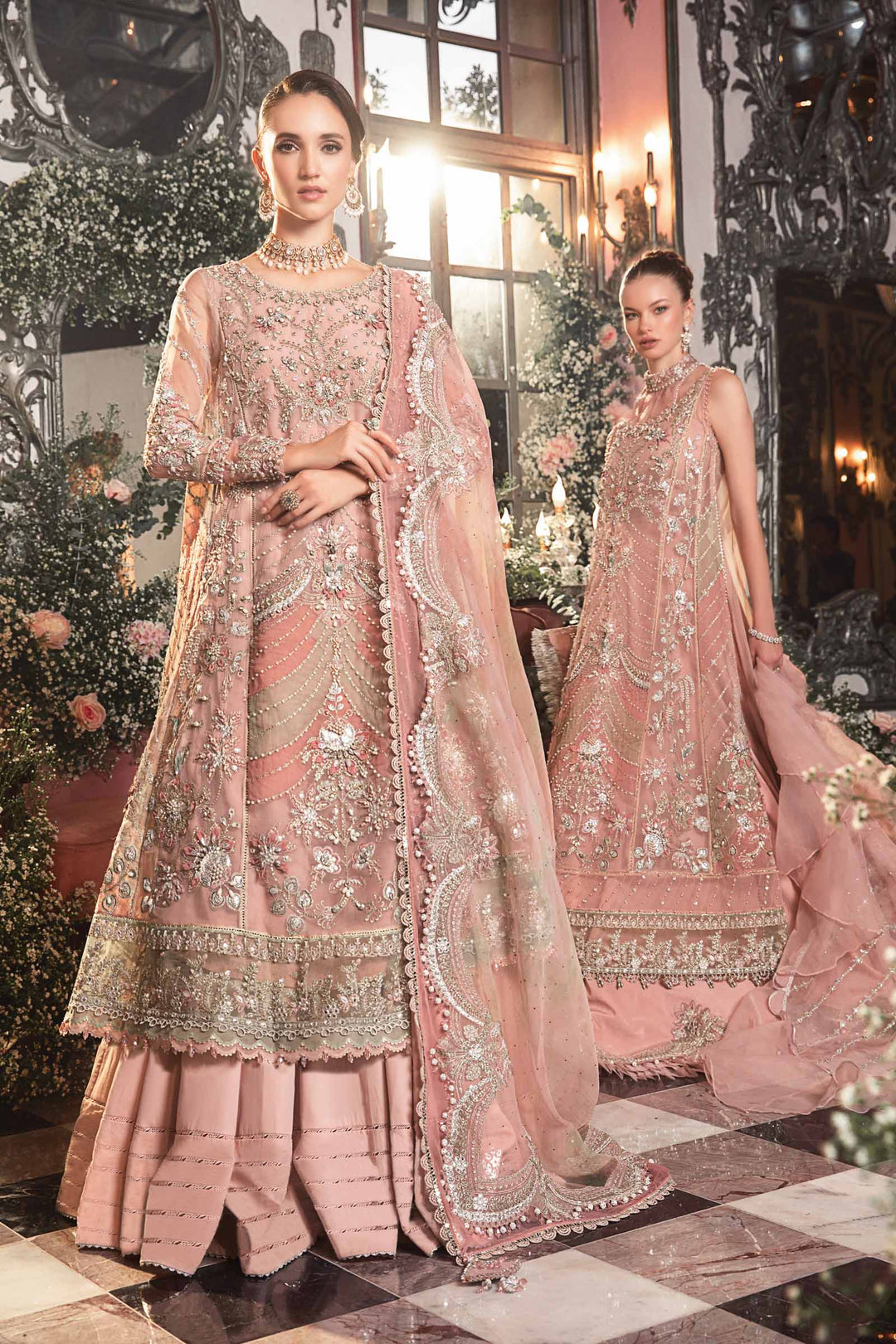 Unstitched MBROIDERED | Pastel Pink BD-2706