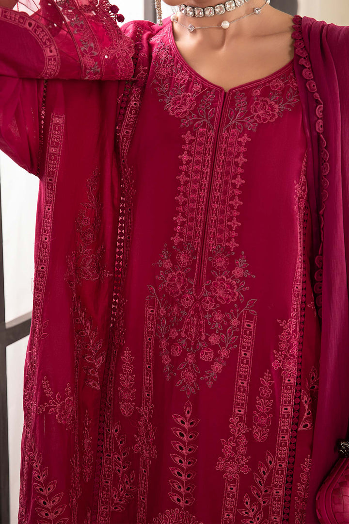 3 PIECE EMBROIDERED LAWN SUIT | DW-EF24-02