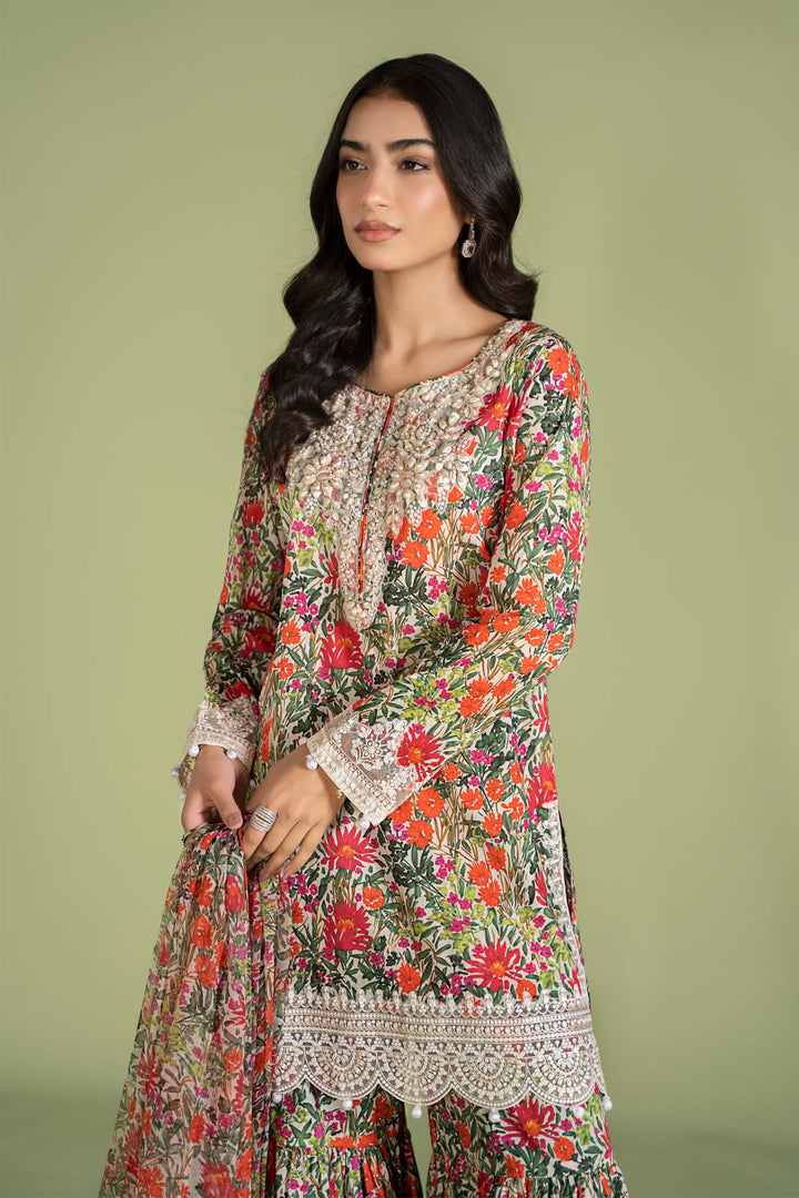 3 PIECE EMBROIDERED LAWN SUIT | DW-EF24-114