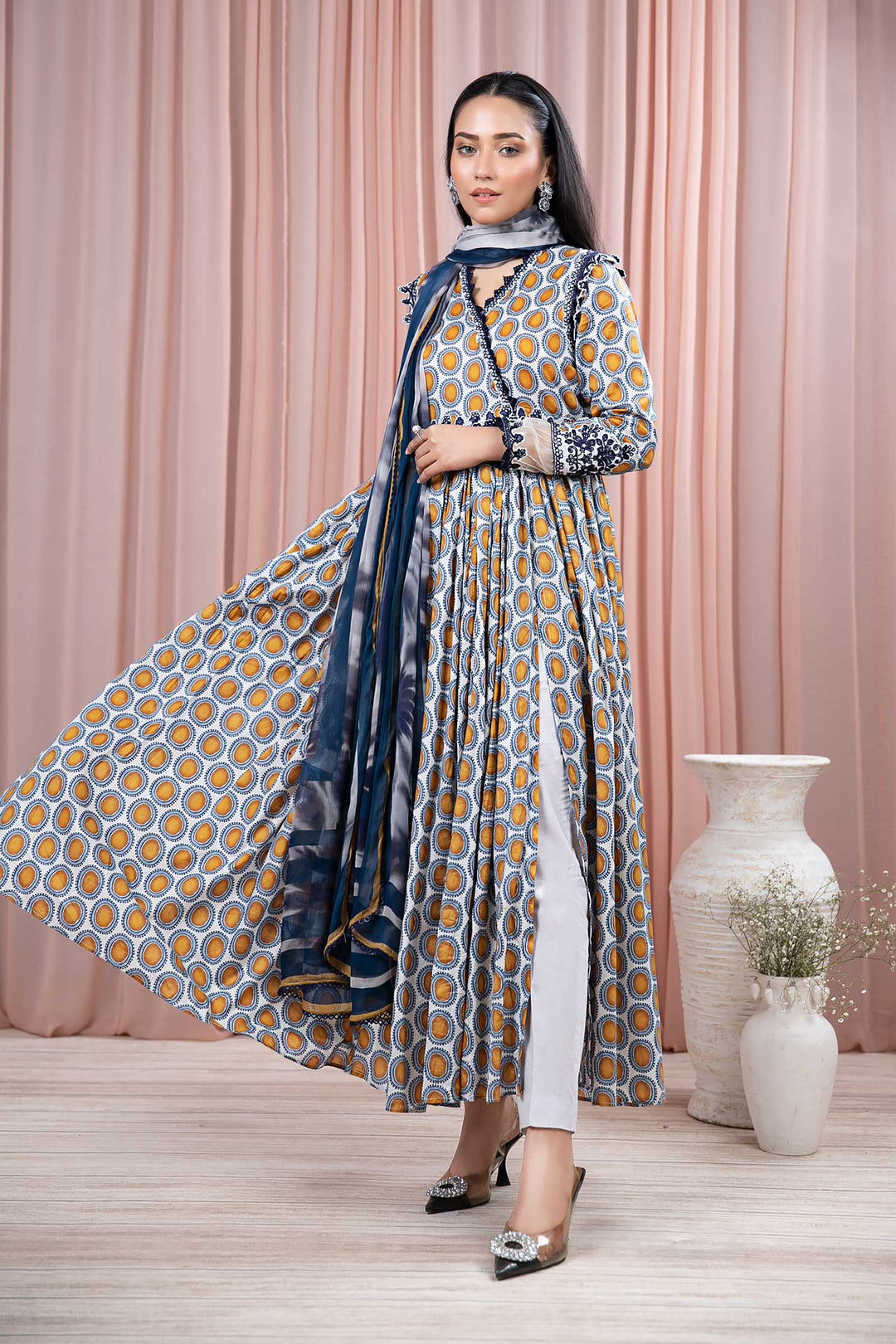 3 PIECE PRINTED LAWN SUIT | DW-EF24-51