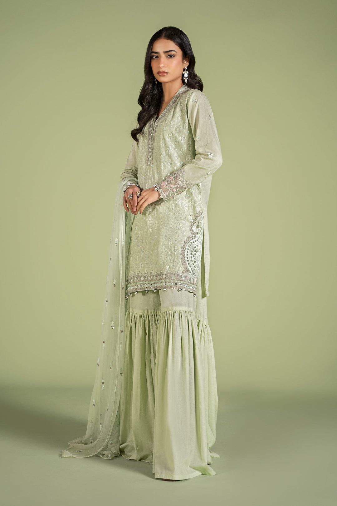 3 PIECE EMBROIDERED LAWN SUIT | DW-EF24-11