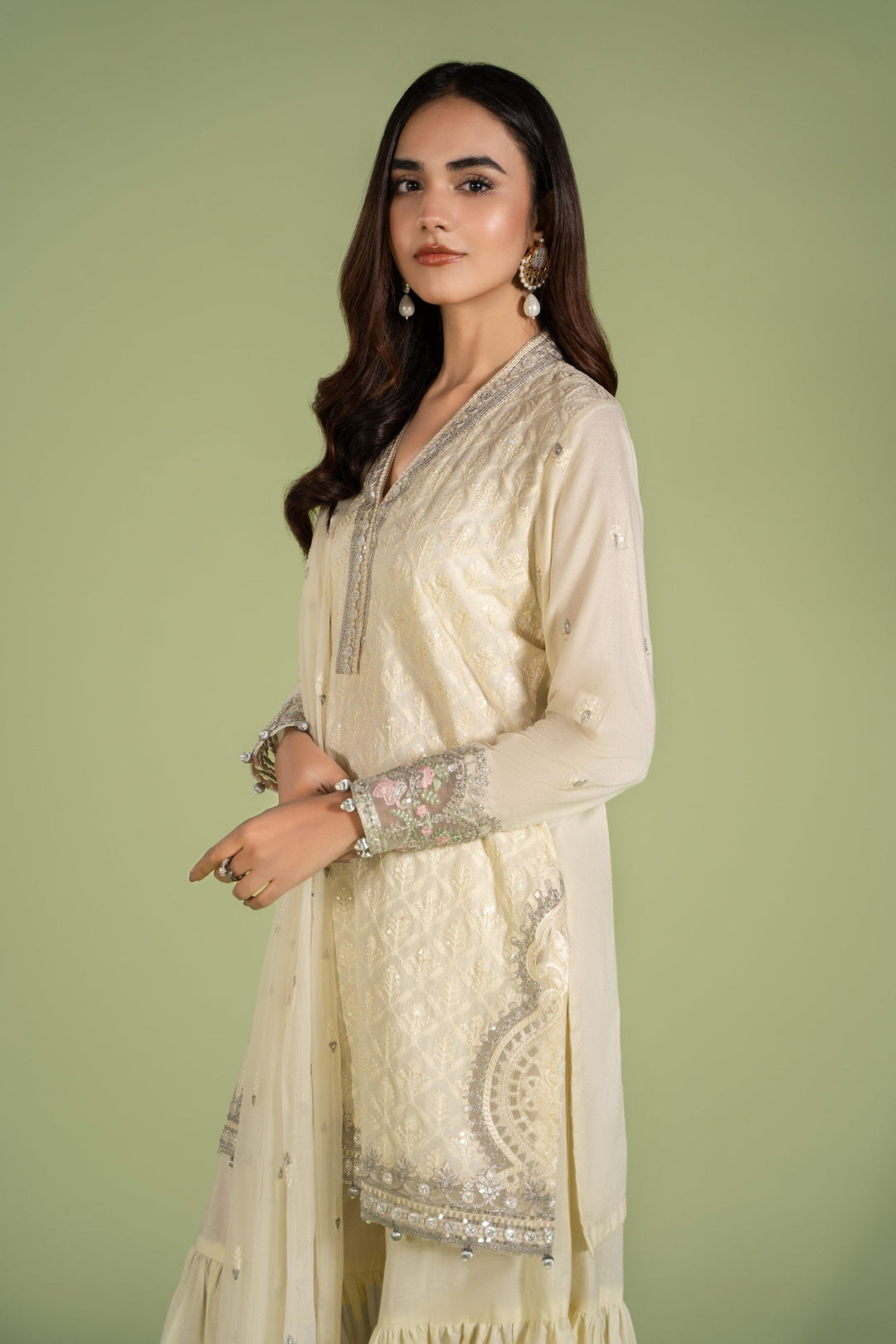 3 PIECE EMBROIDERED LAWN SUIT | DW-EF24-11