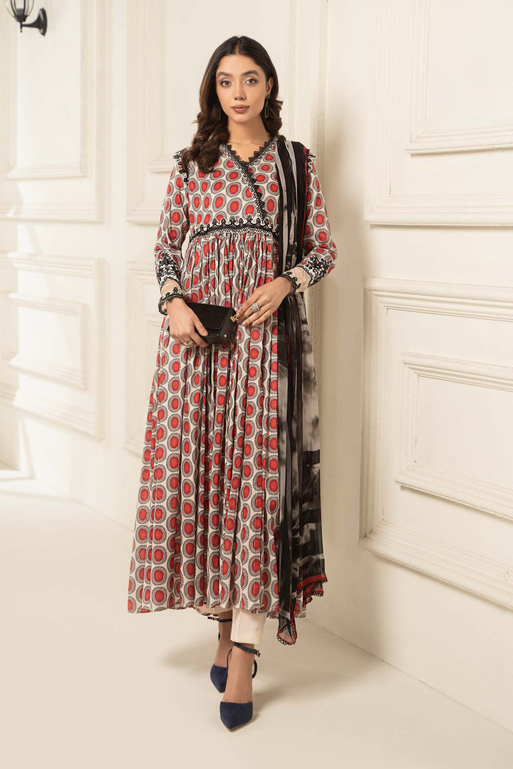 3 PIECE PRINTED LAWN SUIT | DW-EF24-51