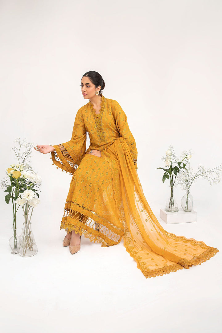 M.Luxe Fabrics Dupatta Mustard LF-404-D