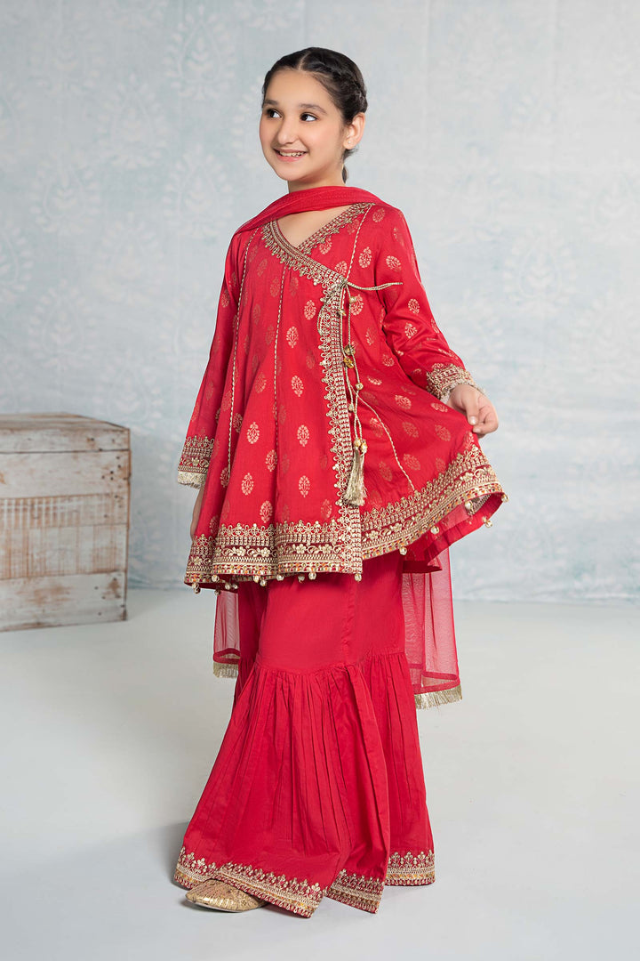 3 PIECE EMBROIDERED JACQUARD BROSHIA SUIT | MKD-EF24-12