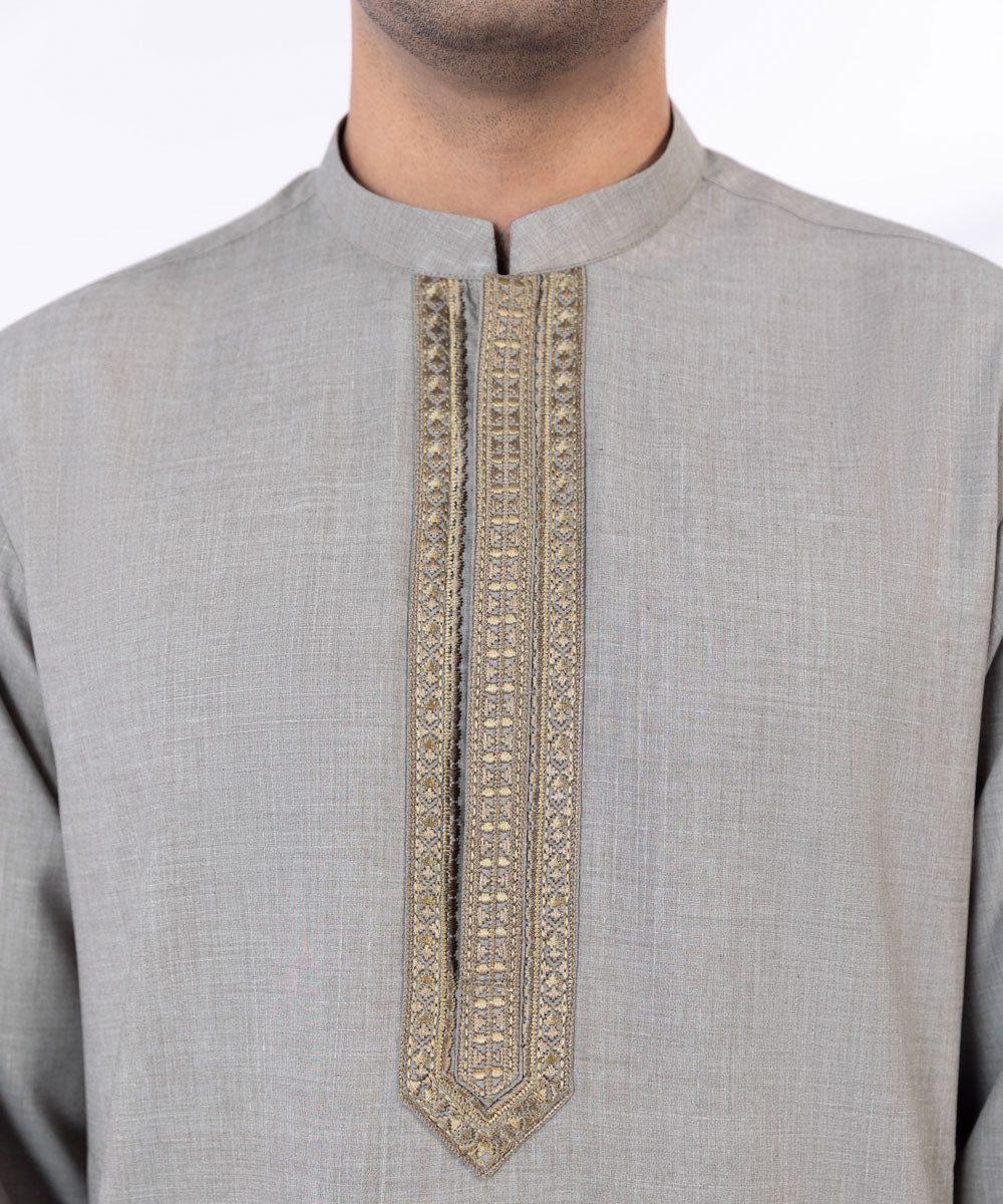 Embroidered Wash & Wear Kurta