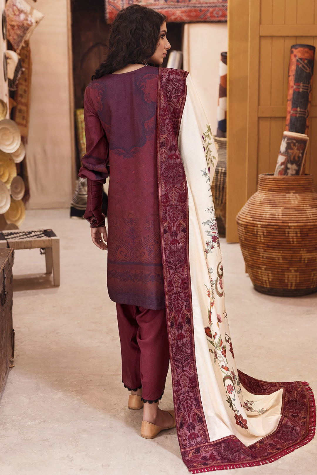 3733-FERAY EMBROIDERED LAWN UNSTITCHED