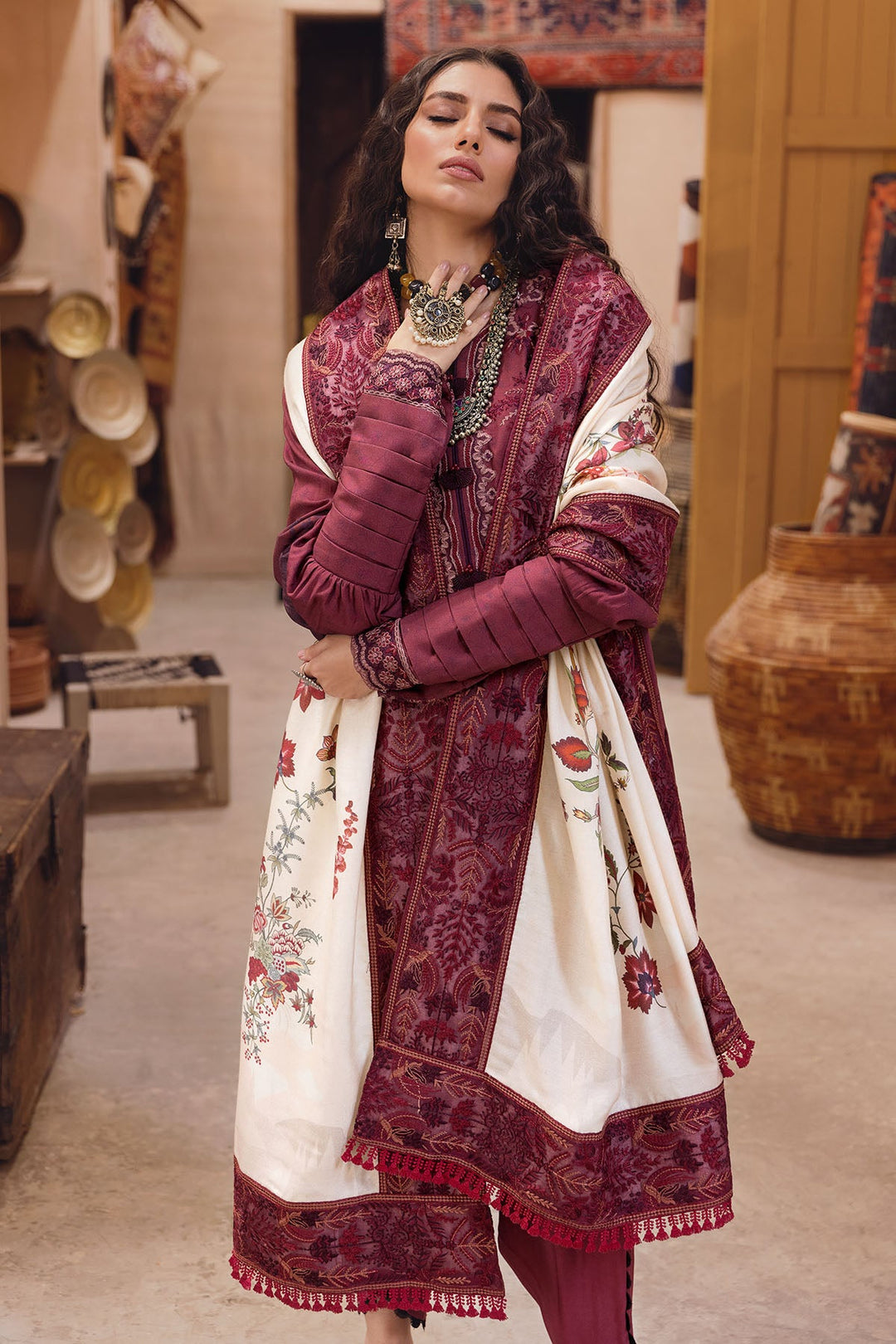 3733-FERAY EMBROIDERED LAWN UNSTITCHED