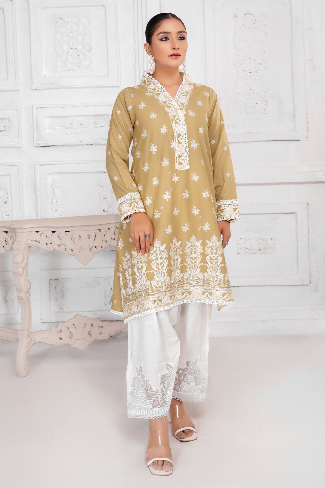 3177-PALASH EMBROIDERED LAWN STITCHED