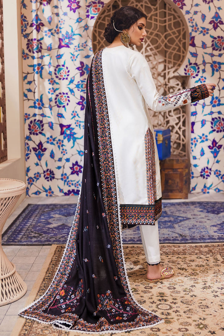 3734-SEVIL EMBROIDERED LAWN STITCHED