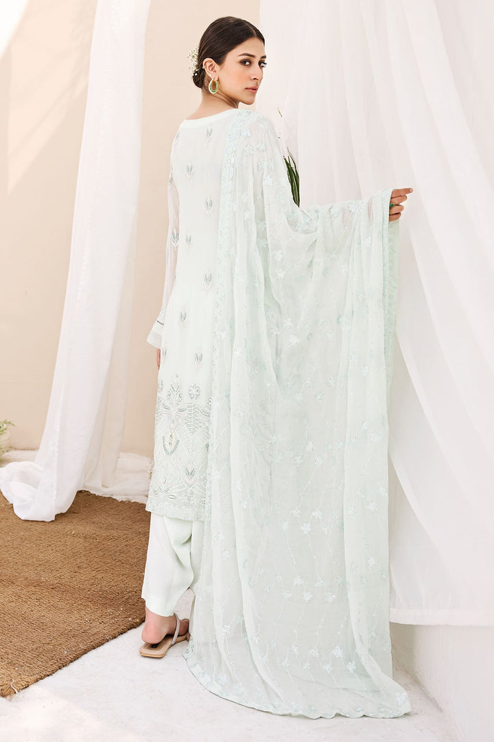 3895-RINA EMBROIDERED BEMBERG CHIFFON UNSTITCHED