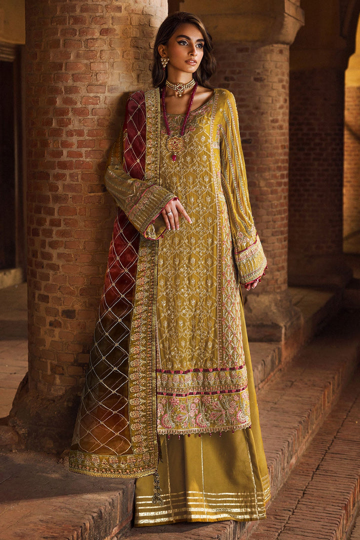 4129-BAKHTAWAR EMBROIDERED BEMBERG CHIFFON UNSTITCHED