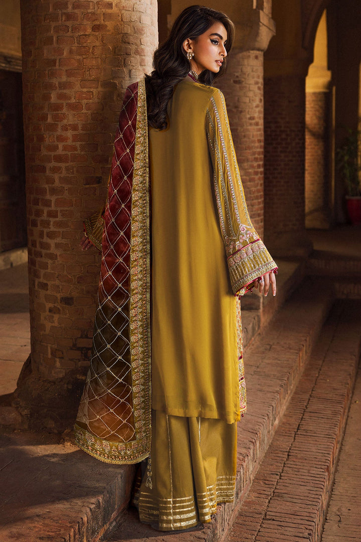 4129-BAKHTAWAR EMBROIDERED BEMBERG CHIFFON UNSTITCHED