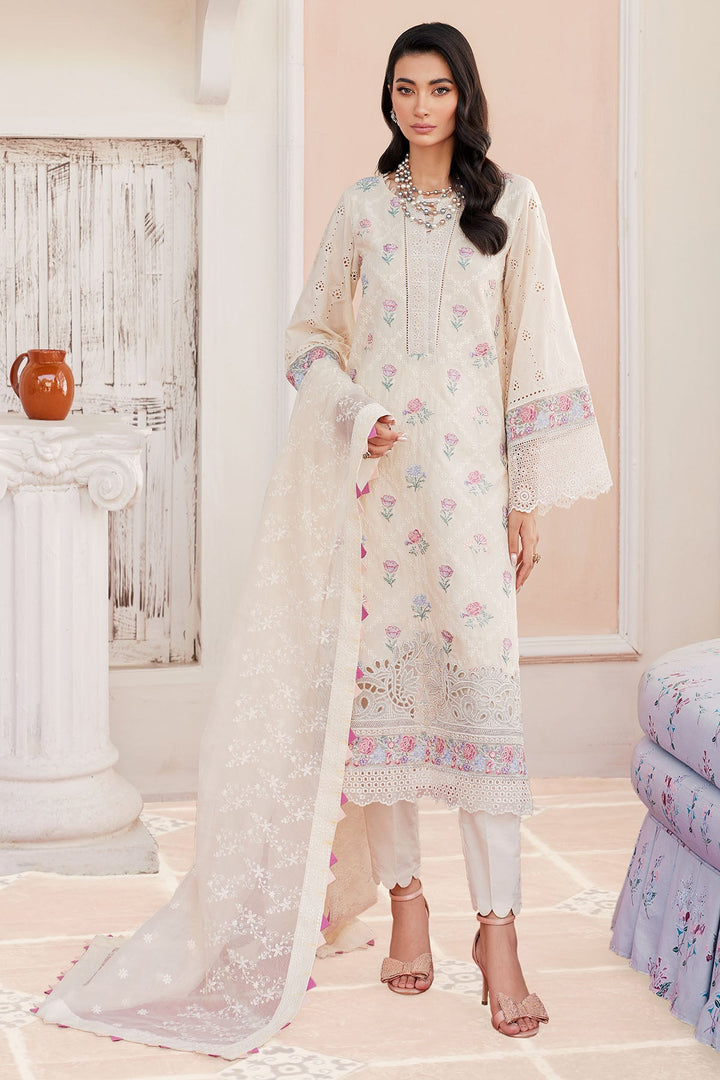 4131-LENORE EMBROIDERED LAWN STITCHED