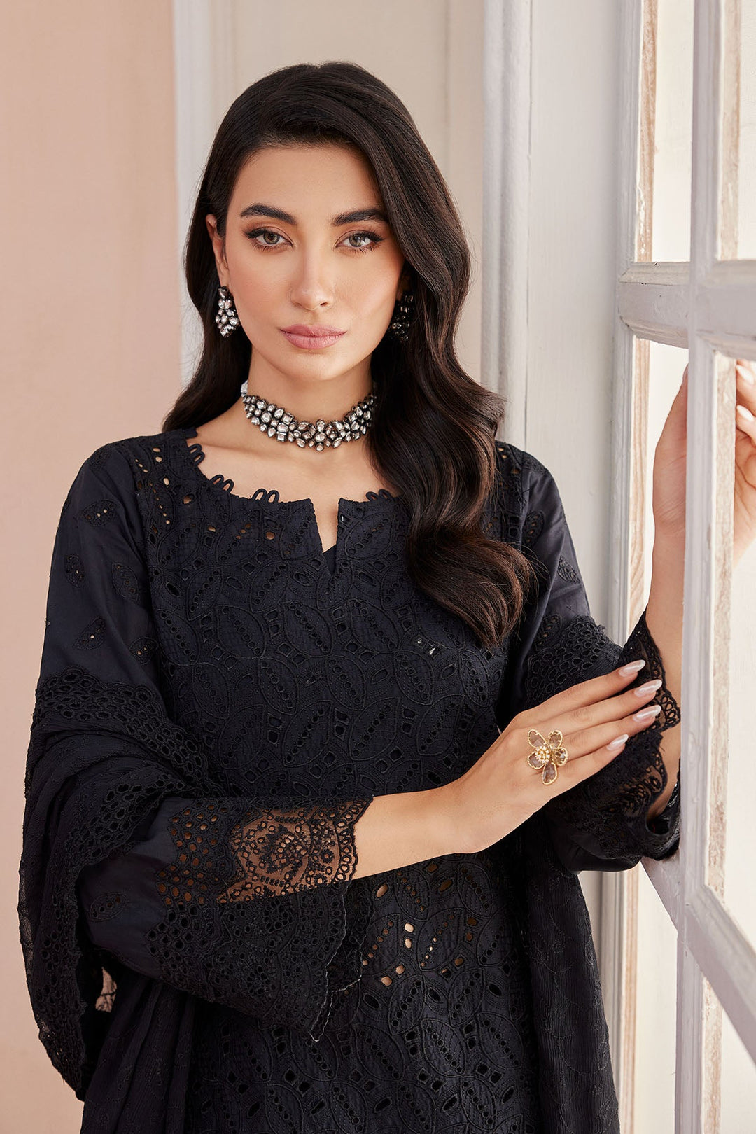 4140-ASTERIA EMBROIDERED LAWN STITCHED