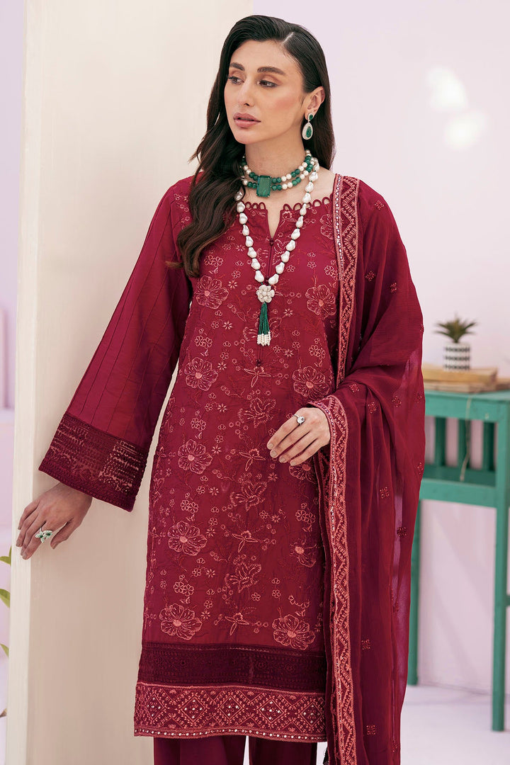 4156-DAISY EMBROIDERED LAWN STITCHED