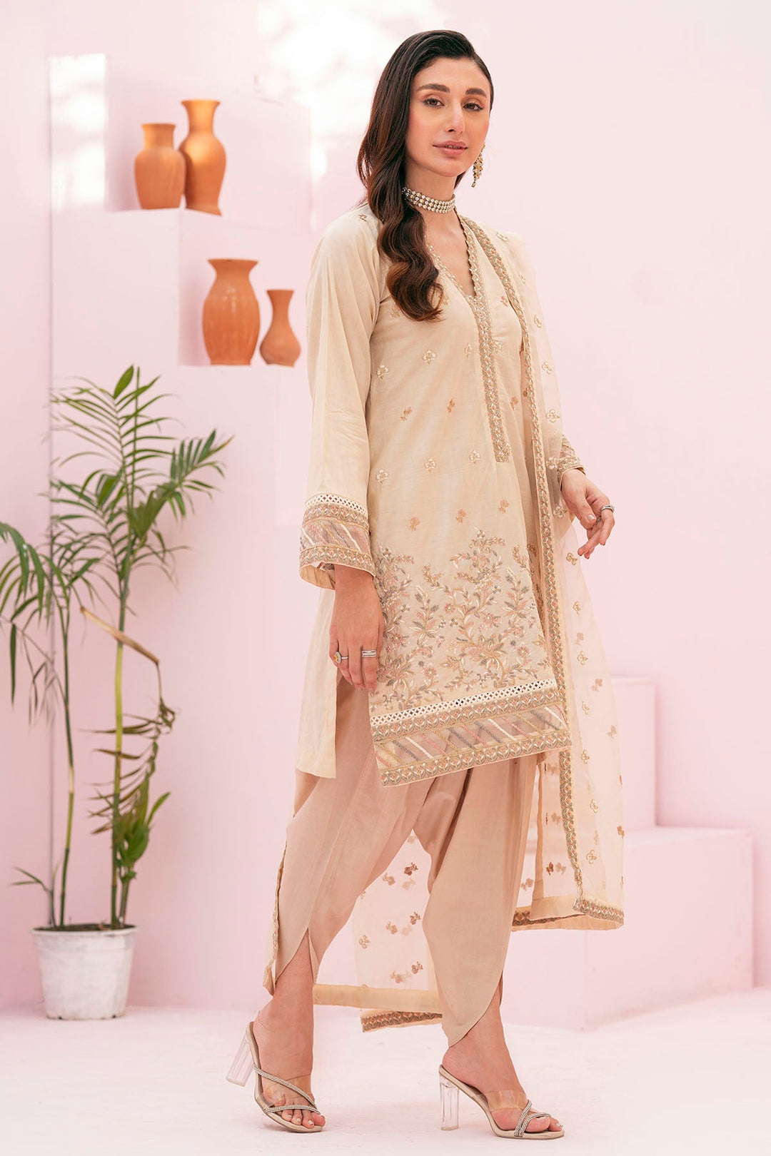 4159-VOILA EMBROIDERED LAWN STITCHED