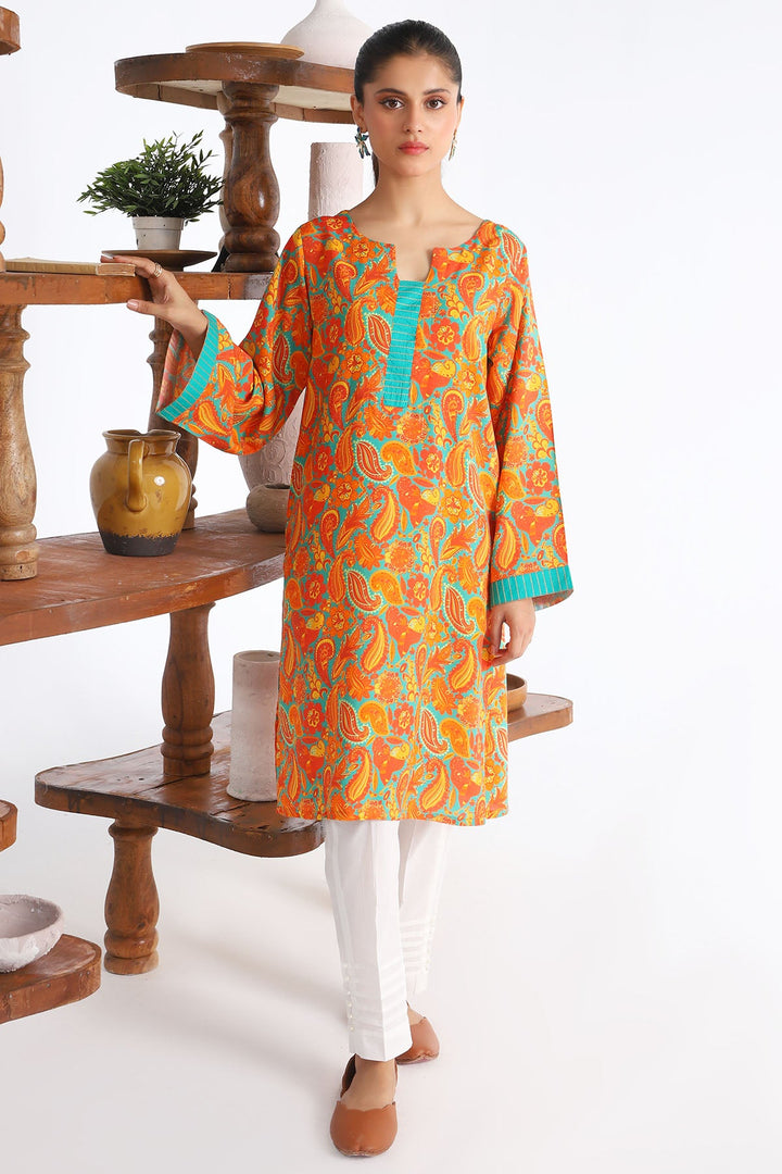 4258-PRINT-A DIGITAL PRINTED LINEN STITCHED