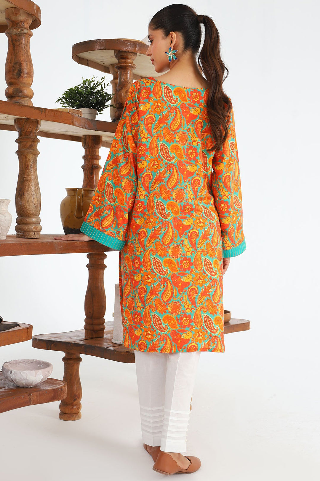 4258-PRINT-A DIGITAL PRINTED LINEN STITCHED