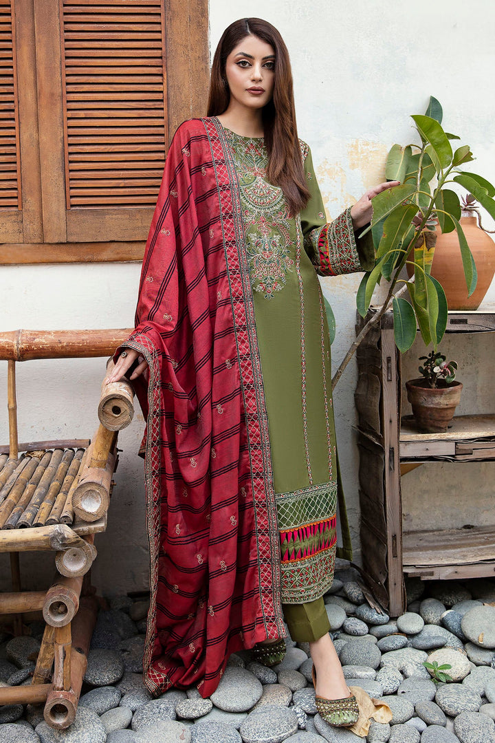 4270-NURAY EMBROIDERED LINEN STITCHED