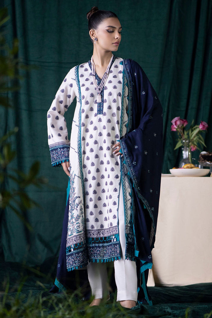 4354-IZMA EMBROIDERED KHADDAR STITCHED