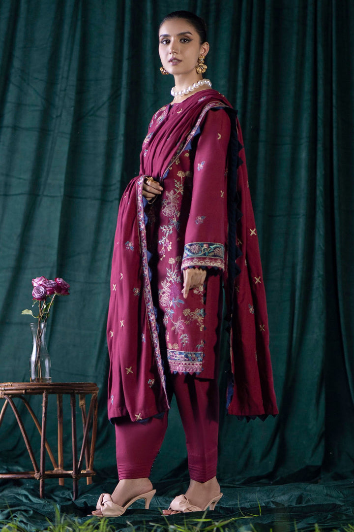 4357-CHIONE EMBROIDERED KHADDAR STITCHED