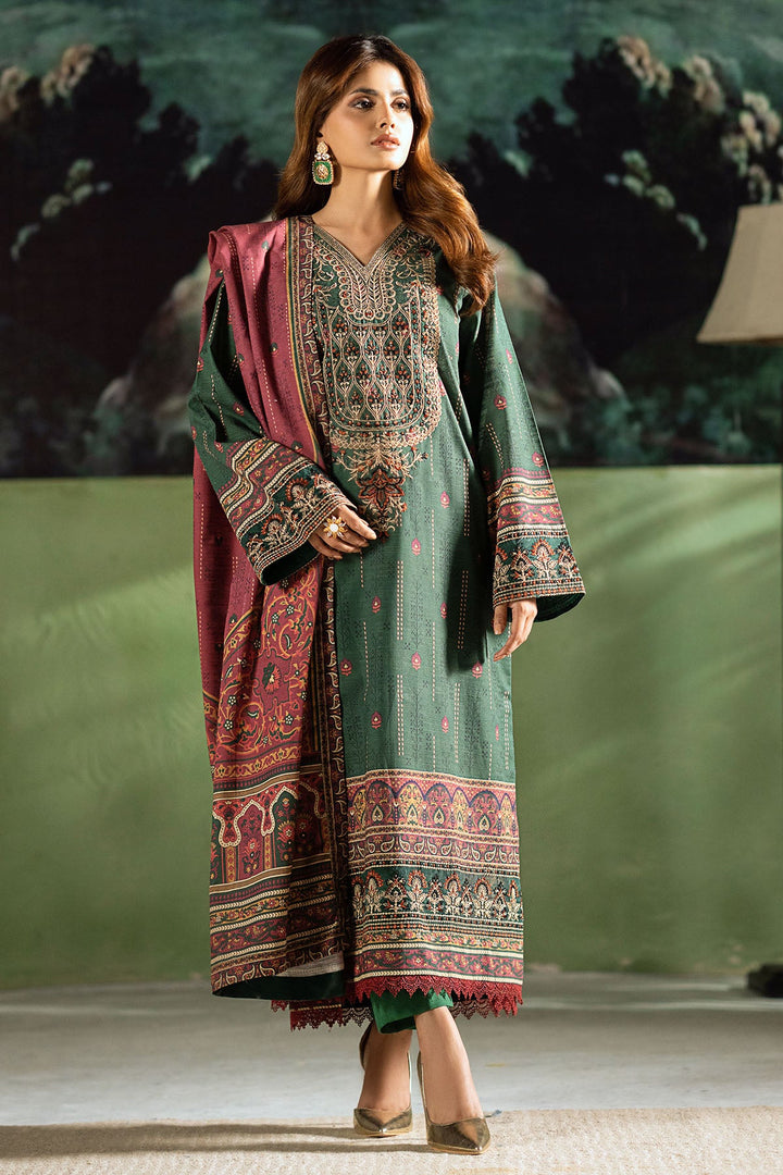 4383-ZEHNASEEB DIGITAL PRINTED KHADDAR STITCHED