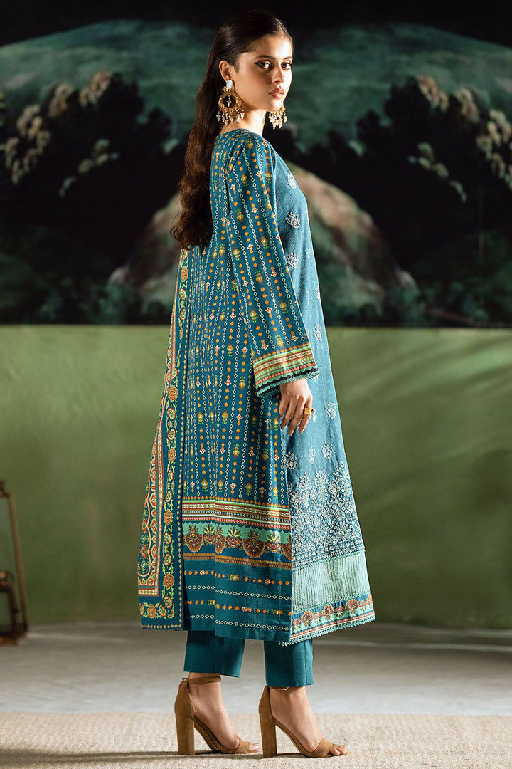 4387-MAHJABEEN DIGITAL PRINTED KHADDAR STITCHED