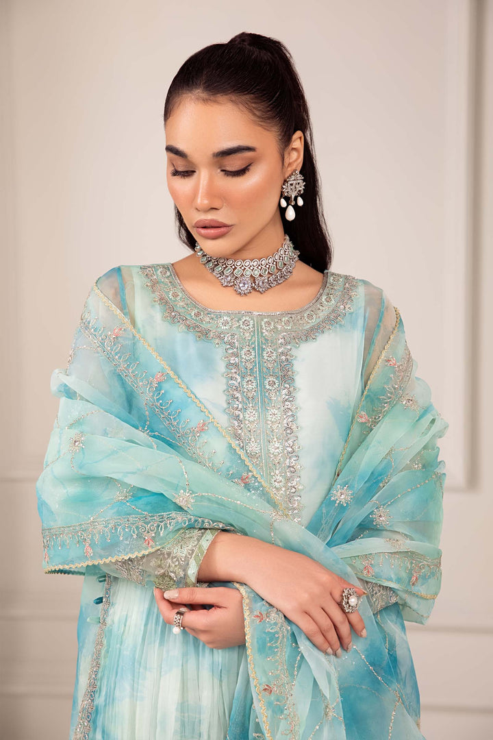 3 PIECE EMBROIDERED ORGANZA SUIT | SF-EF24-20