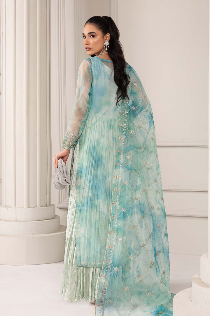 3 PIECE EMBROIDERED ORGANZA SUIT | SF-EF24-20