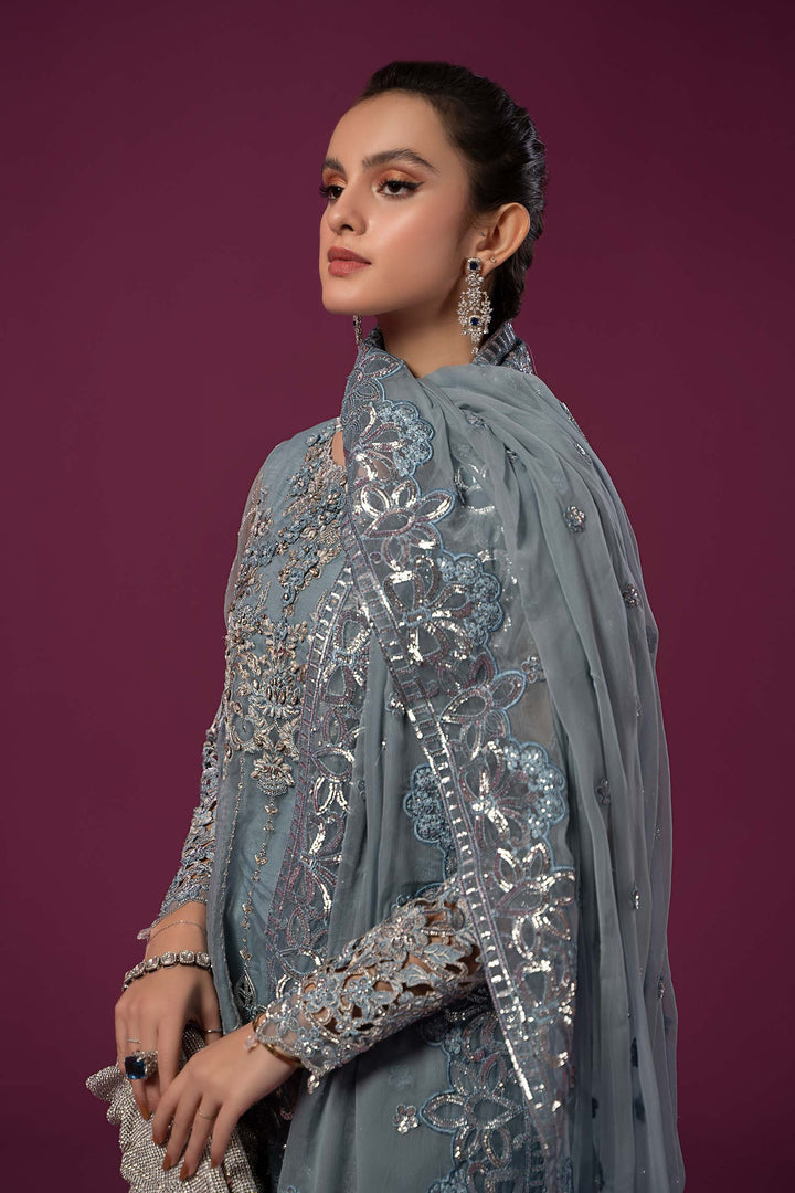 3 PIECE EMBROIDERED ORGANZA SUIT | SF-EF24-22