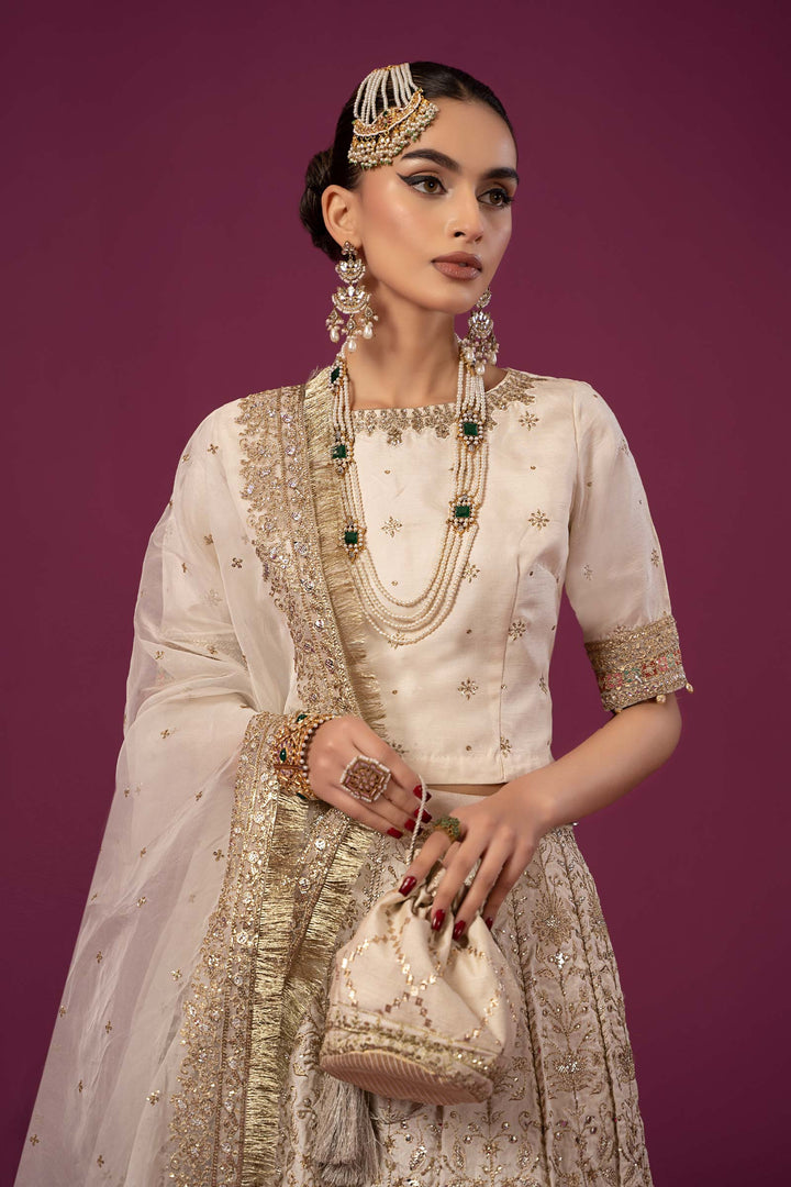 3 PIECE EMBROIDERED RAW SILK SUIT | SF-EF24-26