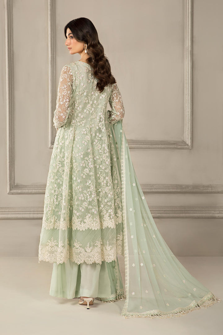 3 PIECE EMBROIDERED ORGANZA SUIT | SF-EF24-09